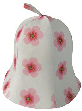 JISADER Sauna Hat, Sauna Banya Hat, Bath House Head Protection Covers for Women Men, Flowers
