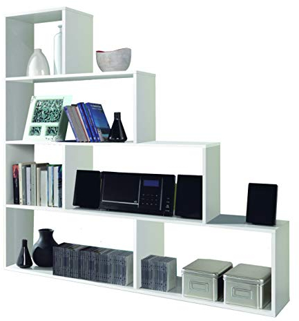 habeig Stufenregal Stufenregal Bücherregal Treppenregal Raumteiler Wohnzimmer 145x145cm 2255