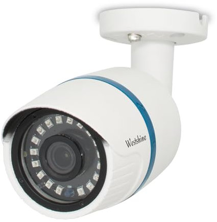 WESTSHINE 5MP Security Camera Analog 4-in-1(AHD/TVI/CVI/CVBS), 2.8mm Lens 65ft IR Night Vision Wide Angle CCTV Camera, Bullet Camera Metal Housing BNC Wired for Outdoor/Indoor Home Surveillance