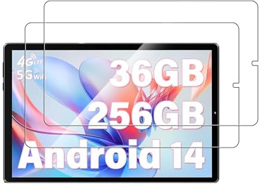 Pellicola protettiva in vetro temperato per RUSHAR T181-EEA/RUSHAR X608 10,4 Tablet Android Tablet – Alta trasparenza, resistente ai graffi, anti-impronte, confezione da 2