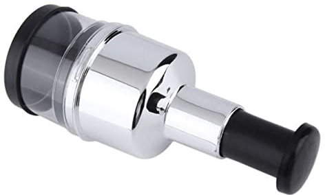 POPETPOP Picadora De Ajo Manual Multifuncional Mediana De Acero Inoxidable, Trituradora y Prensa De Ajo Para Cocina Doméstica, Utensilio Práctico Para Cortar y Picar Verduras, Cebolla y Frutos Secos