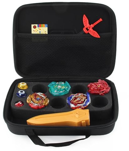 Caja de herramientas Gyro, bolsas organizadoras Gyro | Bolsa de almacenamiento de giroscopio dividida portátil - Elegante caja giroscópica con asa, estuche de almacenamiento para juguetes giroscópicos