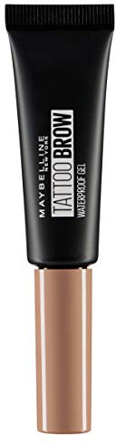 Maybelline - Gel impermeable para cejas de tatuaje, color marrón