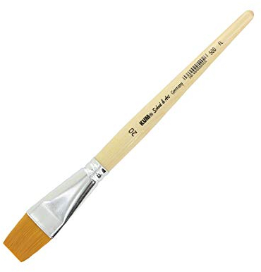 KUM GMBH & CO. 514.31.19 - Pennello sintetico piatto, School & Art FL #20, 1 pezzo