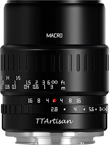 TTArtisan 40mm Macro F2.8 Metal Bodied Lens Compatible with Micro Four Thirds Mount - Black