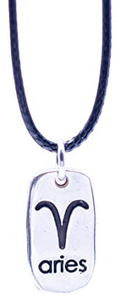 NILUXE DESIGN-Ciondolo segno dello zodiaco - ciondolo oroscopo - ciondolo oroscopo in argento - ciondolo costellazione in argento - collana oroscopo per uomo e donna (Ariete)