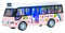 Luwecf Jouet Interactif pour Enfants, Bus Urbain avec Sons et Lumières, Modèle de Voiture à Inertie, Rose