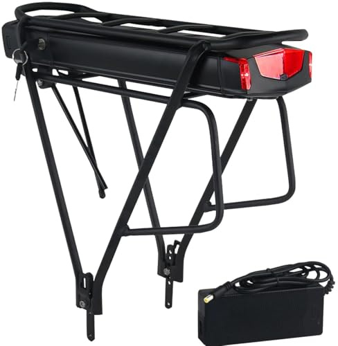 36V batteria per bici elettrica con portapacchi per kit ruote di conversione Ebike - batteria al litio (36V 13Ah 0-500W(Grade A Cell))