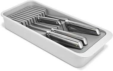 Joseph Joseph DrawerStore Blocco Porta Coltelli per Cassetto, Organizer a 2 livelli per 18 coltelli, Smontabile, Pastica Riciclata