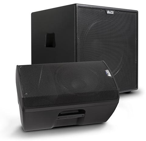 ALTO Pack Enceinte de Sonorisation Active et Subwoofer TX412 et TX18S pour Performances Live, Événements, Karaoké, Sonorisation, Présentations
