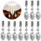 Keadic - Set di 10 pesi professionali per tovaglia con prismi a goccia, ideali per scopi decorativi