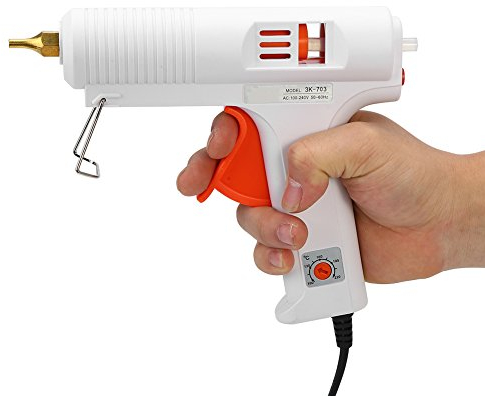 Pistola Per Colla A Caldo, 11 mm 110 W Mini Pistola Incollatrice Pistola Colla a Caldo Temperatura Regolabile per Impieghi Gravosi per La Scuola, Fai da Te, Arte e Progetti Artigianali