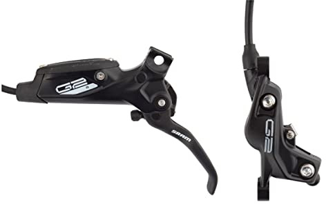 Sram Bremshebel G2 Aluminium Vorderschlauch – Rotor/Halterung separat erhältlich – a2: Diffusion schwarz eloxiert