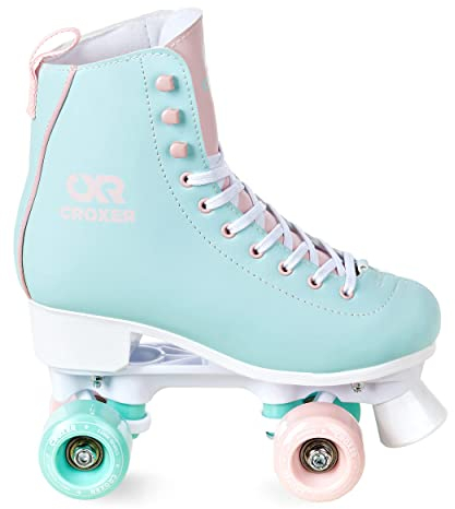 Croxer Rollschuhe Roller Skates Lea (Mint/Pink, 37 (23,5cm))