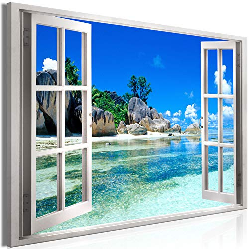 murando Cuadro Acústico Vista de la Ventana 120x80 cm espuma acústica