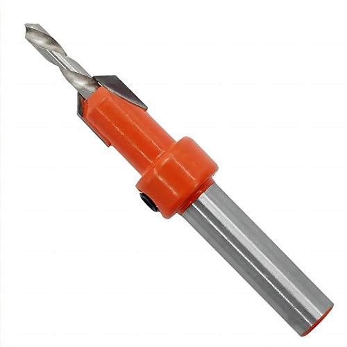 3mm Countersink Drill Bit, 8mm Round Shank, HSS Woodworking Cone Drill Chamfer Counter Bit, Screws Hole Tool for Wood Drilling