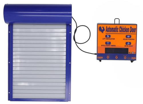 Porta Automatica per Pollaio, Apriporta per Pollaio Alimentato a Batteria con Timer Porte per Pollaio con Display a LED HD Controllo Due modalità Cancello per Pollame per Gallina