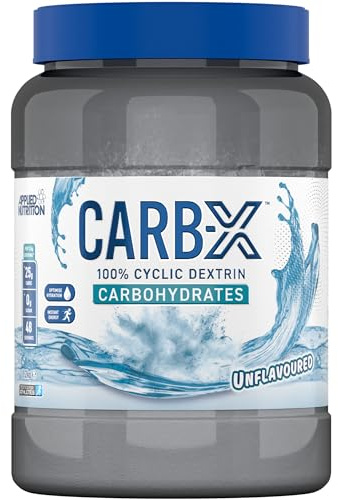 Applied Nutrition Carb X Highly Branched Cyclic Dextrin Carbohydrates, Intra & Post Workout Carbs Powder, Fuel Training & Recovery, Vegan, Gluten Free, Sugar Free, 1.2kg 48 Servings (Unflavoured)