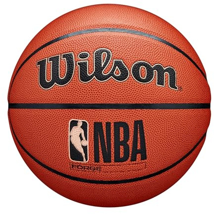 Wilson NBA Forge Indoor/Outdoor Basketball - Brown, Size 6-28.5