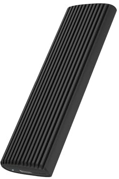 ICY BOX Caja SSD/NVMe M.2, USB 3.2 (10 Gbit/s), Sin Herramientas, Sistema de Refrigeración, USB-C, USB-A, PCIe, M-Key, Externa, Plug & Play, Adaptador NVMe, Aluminio, Negro, IB-1808MCT-CU31