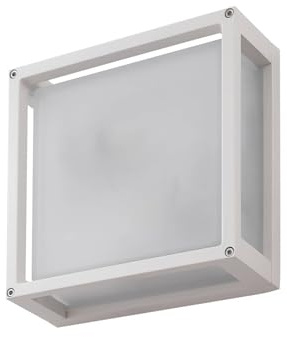Lucande Vägglampa utomhus Aurelien med rörelsedetektor (stänksäker (modern) i vitt aluminium (2 lampor, E27) – utomhusvägglampor vägglampa LED utomhu utomhus för