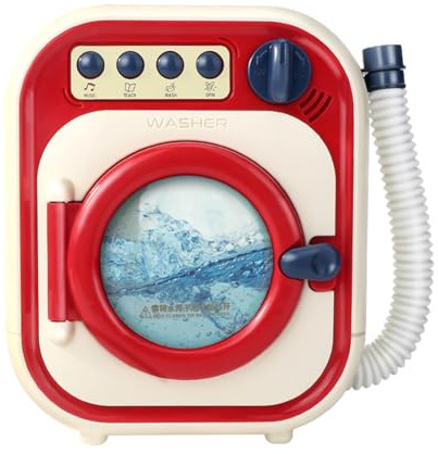 drburpily El Juguete de Lavadora en Miniatura con función de Enjuague Proporciona una Experiencia inmersiva para Que los niños realicen Actividades en el hogar. Realmente