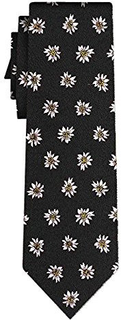 Generisch Seidenkrawatte edelweiss II black