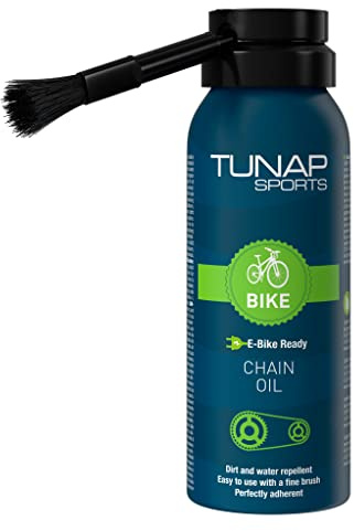 TUNAP SPORTS Kettenöl | Leichtläufige Fahrrad Langzeit-Schmierung für die Kette | Spray mit Dosierpinsel für leichte und schnelle Anwendung | E-Bike ready | Made in Germany