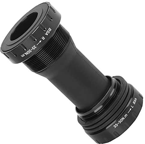 RiToEasysports Fahrrad BB Innenlager 68-73mm, 1.37x24T Mountainbike/Rennrad/Klapprad Aluminiumlegierung Innenlager(schwarz) Fahrradzubehör Fahrt