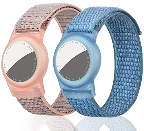 Dingfeiyu 2 Stück Wasserdicht für Airtag Armband kleinkinder Kinder Erwachsene Altere Menschen, Anti-Lost, Anti-Kratz-Schutz für die Positionierung des Bracelet für AirTag