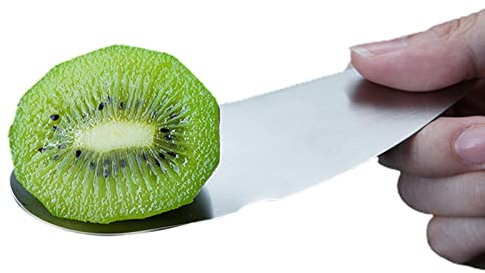 SHRIGM Cucchiaio per Avocado,Cucchiaio Dig Cucchiaio Kiwi in Acciaio Inossidabile 2 in 1 - Affettatrice per Avocado Taglia Verdure Kiwi Forniture da Viaggio per Cucina da Campeggio