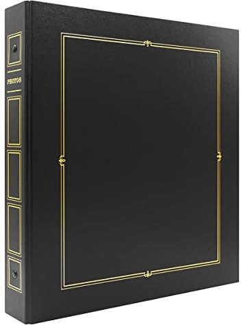 Ceanothe Album Photo 10x15 cm Pochette Noir Cordoue 400 Photos 80 Pages Couverture en Simili Cuir Autocollantes - Élégant et Durable Idéal Mariage Famille et Voyage –Fabriqué en France