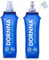 DORNNA® - 2x1 TPU Faltbare Trinkflaschen, Soft Flask, Wasserflasche BPA-Frei Sportflasche für Trinkrucksack, Fahrrad, Wandern,Joggen,Camping und Klettern. (350ml x 2)