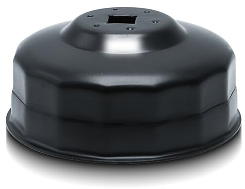 CCLIFE 80-82mm Filtro Olio Tazza 3/8'' Chiave Filtro Olio per Auto Strumenti di Rimozione del Filtro Dell'olio 15-angoli