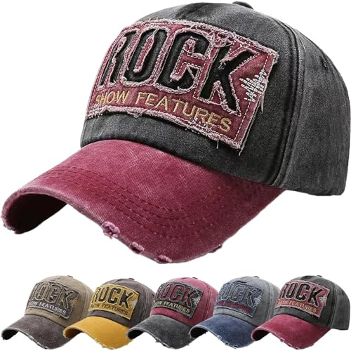 DURINM Cappellino Uomo con Visiera 100% Cotone Baseball cap Compleanno Uomo Regalo Berretto da Baseball Unisex Regolabile Cappello con Visiera Casuale