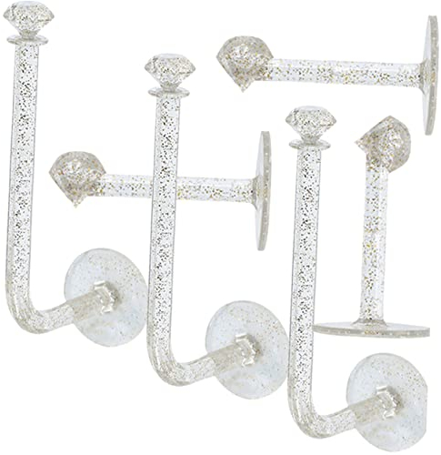 OFFSCH 6stücke Wand-haarseil-halter Haarring-aufbewahrungshalter Selbstklebender Wand-haarband-halter Schmuck-ausstellungsständer Für Schlafzimmer Kommoden Badezimmer Küche Hotels