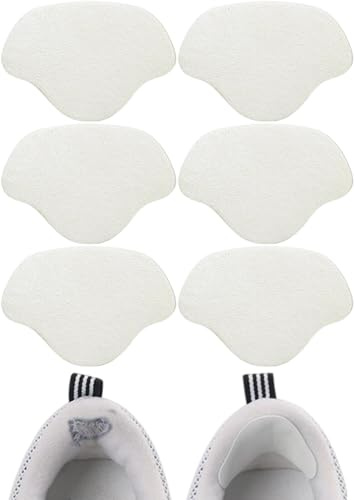 CENSIVI 3 Paia Patch Riparazione Tallone Scarpe - Autoadesiva Adatto alla Maggior Parte dei Tipi di Scarpe, Bianco