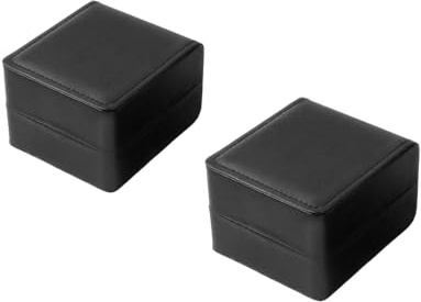 Generico YekouMax Porta Orologi Uomo, Custodia per Orologio in Pelle PU, Scatola Regalo con Cuscino per la Maggior Parte Degli Orologio, Scatola Orologi per Regalo uomo donna (2 Nero)