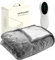 KALAHOL Electric Heated Blanket Throw, Large 180 x 130cm Fast Heating Electric Heated Throw Blanket for Sofa, 10 Heat Levels, Up-to-8-Hours Auto-Off Timer, Auto Shut off, Machine Washable