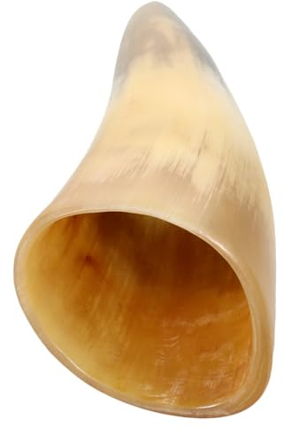 Ox Horn Mug Handmade for Drinking Wine Halloween Medieval Style | Horn Material, Photo Props and Cosplay Use, Unique Artistic Design, Beautiful Functional Decor Piece