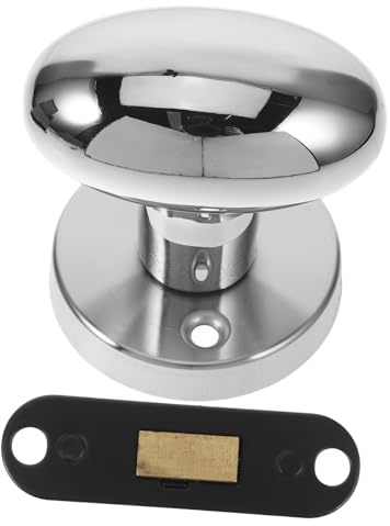 Veemoon Invisible Door Lock Hidden Cabinet Handles Stainless Steel Interior Door Knob Easy Install Security Lock