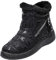 LOIJMK Damen Winter Warm halten Plüsch Drucke Flache Runde Zehe Faul Schuhe Schneestiefel Aerosoft Schuhe Damen (Black, 37)
