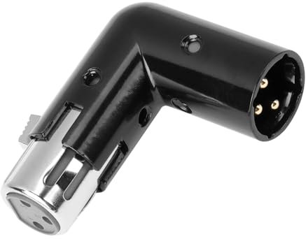 Verstellbarer Rechtwinkliger XLR Adapter, Mikrofon Adapter Extender 3pin, Flexibler XLR Winkeladapter Für Enge Räume, Symmetrischer Audioanschluss, Ideal Für Mikrofone, Mischpulte Und Professionelle