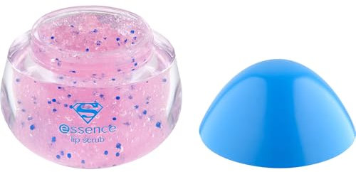 essence Superman lip scrub, Lippenpeeling, mit Vitaminen, natürlich, ohne Parabene, ohne Mikroplastikpartikel, Nanopartikel frei, glutenfrei, 1er Pack (11g)