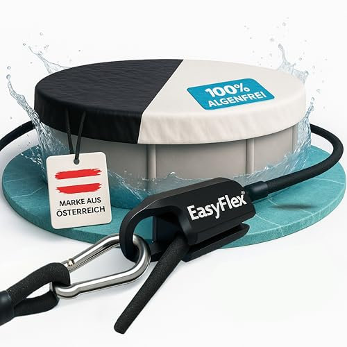 Folienkönig® Telo Copripiscina EasyFlex® 4x7 m | Copertura piscina 274 x 549 cm | Telo estivo & invernale | Copertura impermeabile piscina | Montaggio facile da soli | 100% anti-alghe garantito