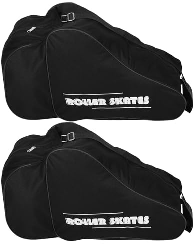 Alipis 2 Piezas Bolsa para Patines Resistente y Acolchada Mochila Organizadora para Patinaje sobre Hielo y Ruedas con Correa Hombro para Adultos Apta para Hockey y Patinaje Artístico