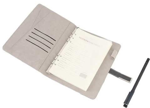 Gedourain Set di Notebook Smart Pen Digitalizzazione in Tempo Reale Converti in Testo Notebook per Prendere Appunti con Tecnologia di Riconoscimento OCR per Utenti ABS (Nera)