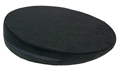 Keilkissen, RUND Ø 36 cm, 100% Baumwollbezug! - schwarz - Kissen Sitzkissen Sitzkeilkissen Sitzkissen Sitzkeil