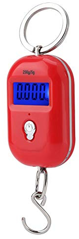 TOPINCN 25kg / 5g Pèse Bagage Balance Électronique Numérique Portable Mini Chaîne De Poche Clé Balance Cuisine Cuisine Jauge De Poids Outils De Mesure avec Crochet