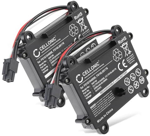 2X CELLONIC Ersatz Akku für Bosch Indego M Plus 700/350/400/S Plus 350/S Plus 400/ M 70 Ersatzakku F016104898, F016L69176 18V 2500mAh Lithium Ionen Batterie Werkzeugakku